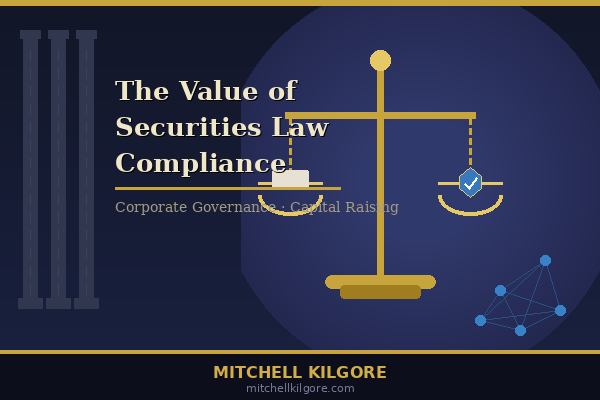 The Value of Securities Law Compliance